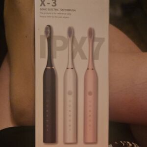 Sonic Electric Toothbrush Set - Black, White, Pink